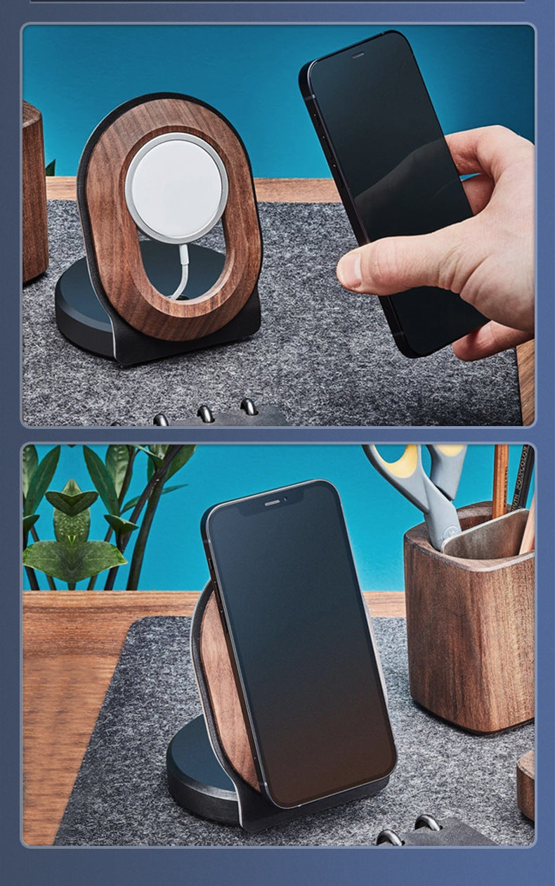 Chargeur MagSafe en Bois – Support de Charge Design pour iPhone