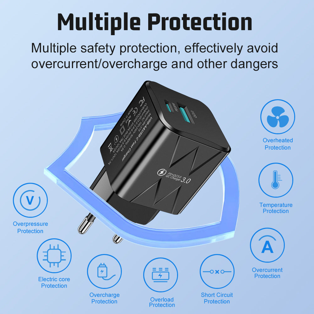 Chargeur USB-C 25W Charge Rapide PD – Compatible iPhone