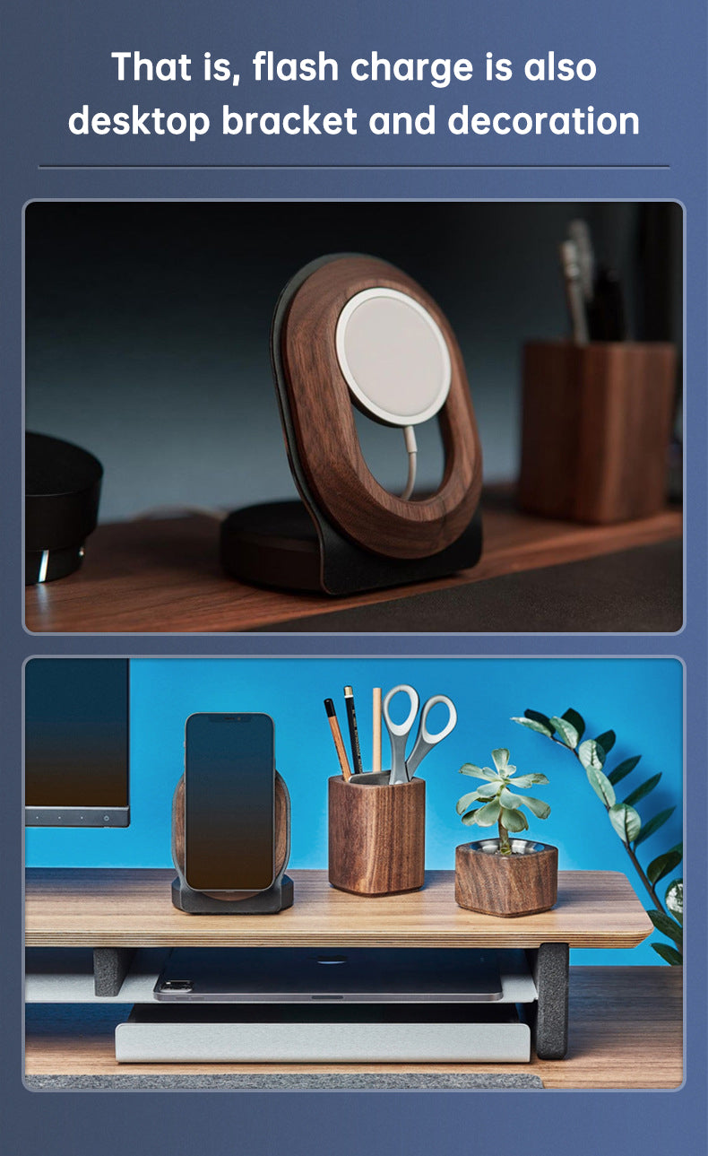 Chargeur MagSafe en Bois – Support de Charge Design pour iPhone