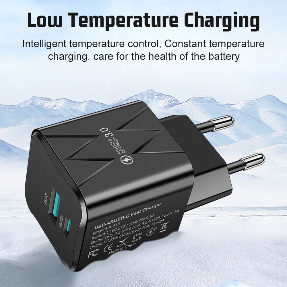 Chargeur USB-C 25W Charge Rapide PD – Compatible iPhone