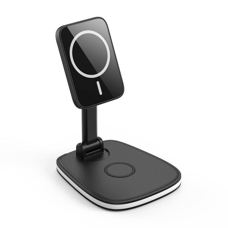 Support Chargeur Sans Fil Pliable Bureau – Compatible iPhone & Huawei