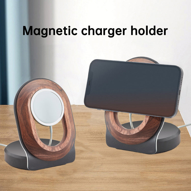 Chargeur MagSafe en Bois – Support de Charge Design pour iPhone