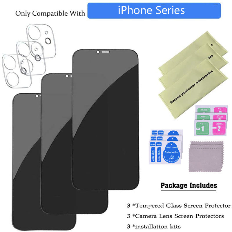 Protection Écran + Caméra iPhone – Verre Trempé Confidentialité