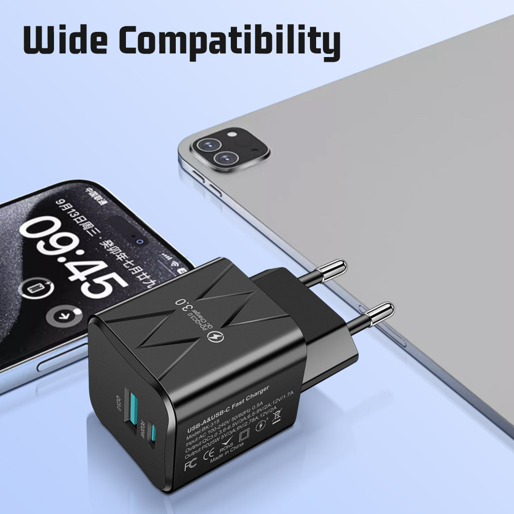 Chargeur USB-C 25W Charge Rapide PD – Compatible iPhone