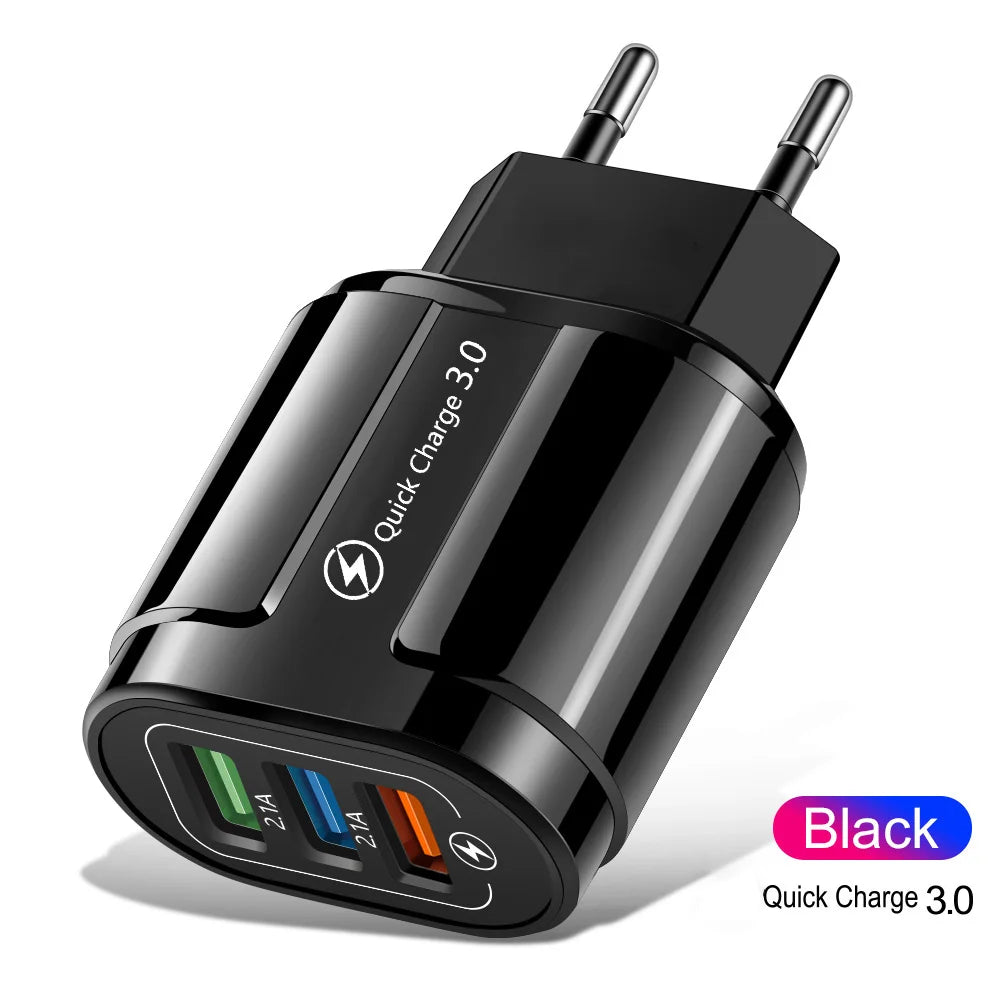Chargeur Mural Rapide USB Quick Charge 3.0/4.0 – iPhone, Samsung, Huawei