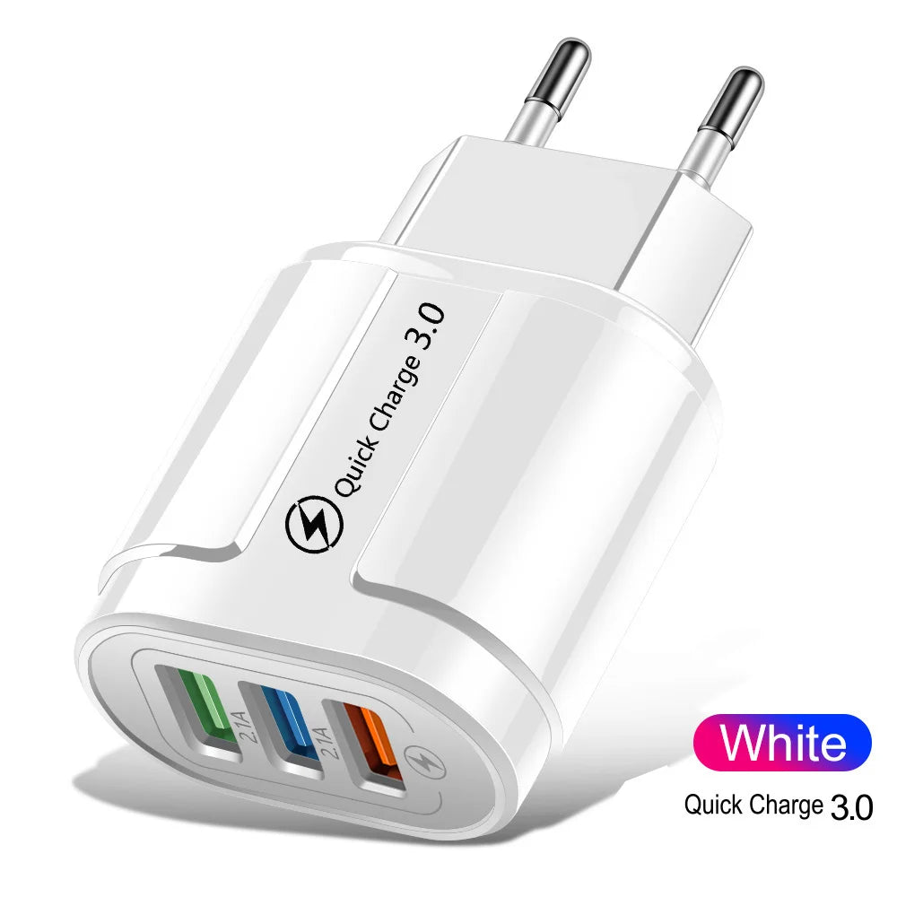 Chargeur Mural Rapide USB Quick Charge 3.0/4.0 – iPhone, Samsung, Huawei