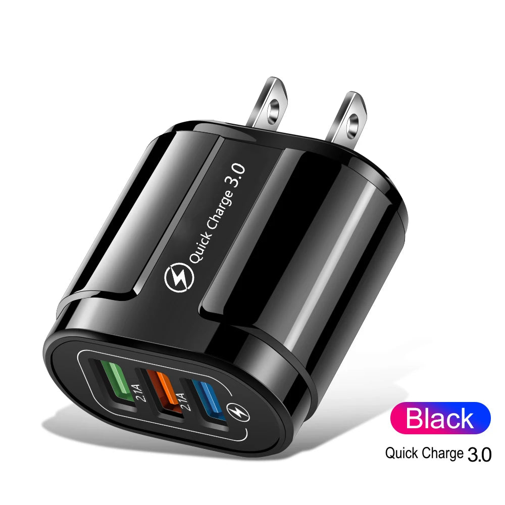 Chargeur Mural Rapide USB Quick Charge 3.0/4.0 – iPhone, Samsung, Huawei