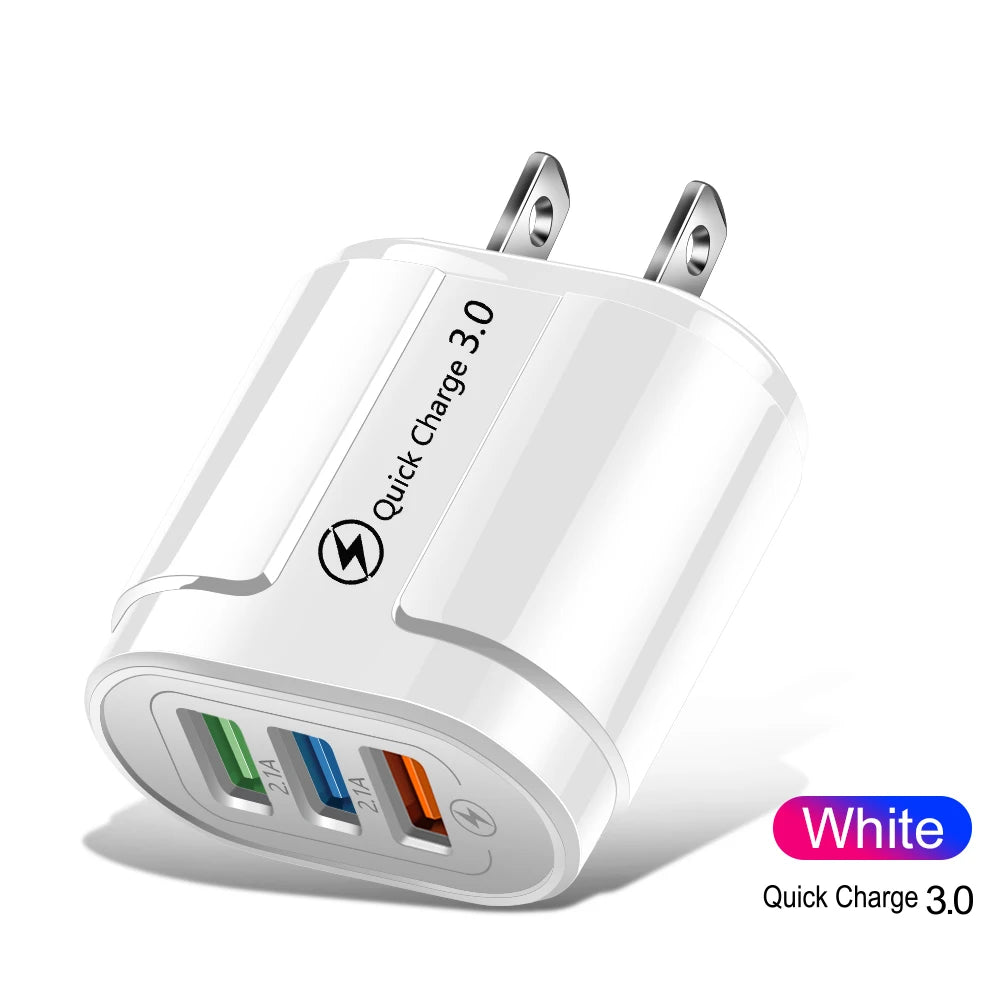 Chargeur Mural Rapide USB Quick Charge 3.0/4.0 – iPhone, Samsung, Huawei